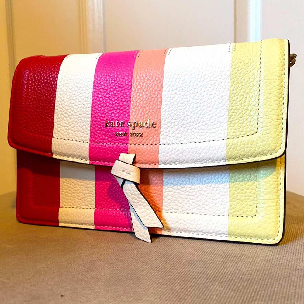 BNWT Kate Spade Knott Stripe Crossbody Bag